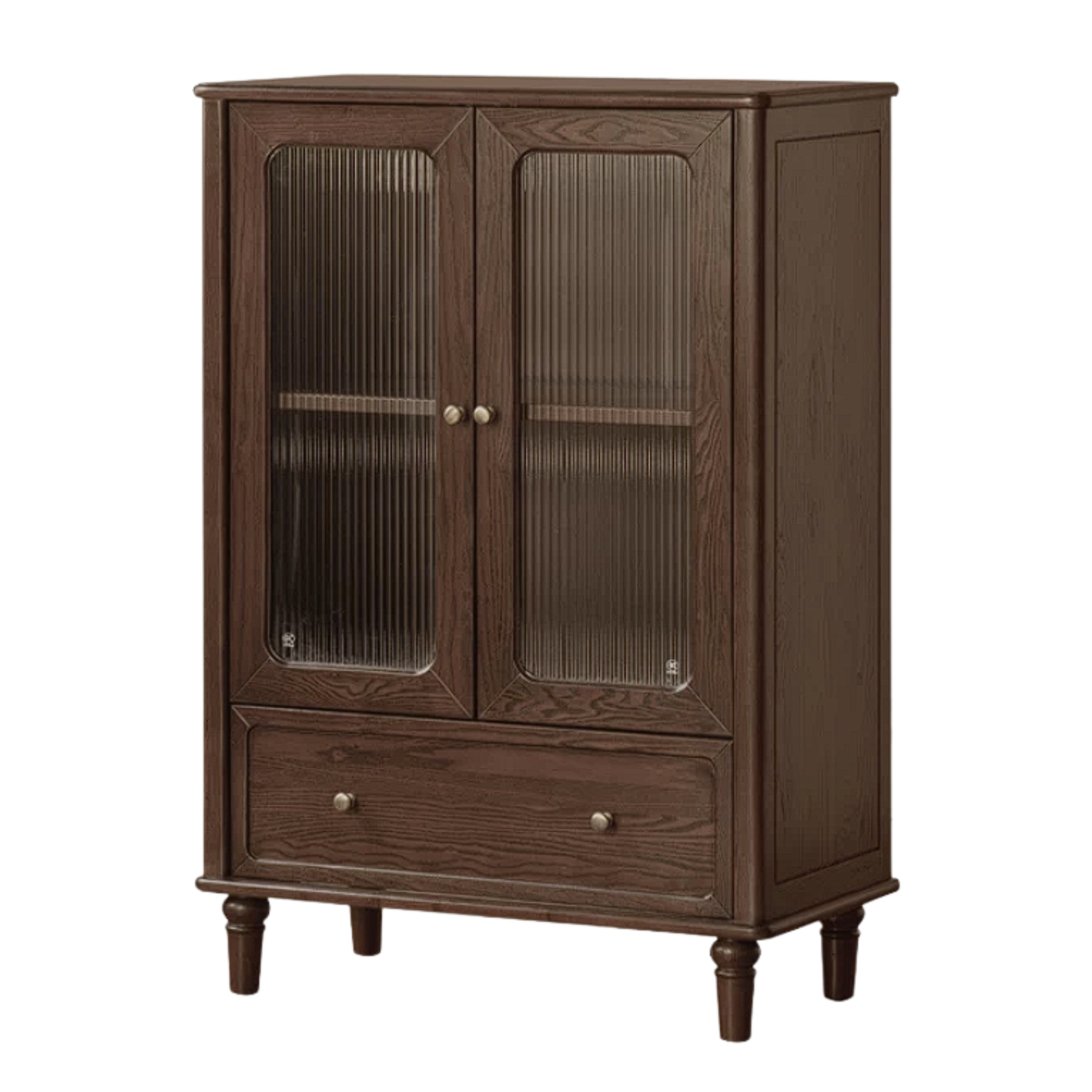 Black Walnut Solid Wood Side Cabinet