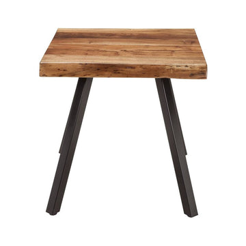 Modern Industrial Live Edge Accent End Table