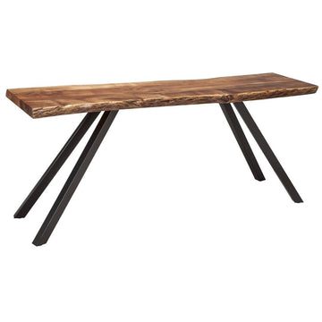 Handcrafted Acacia Live Edge Accent Hallway Console Table