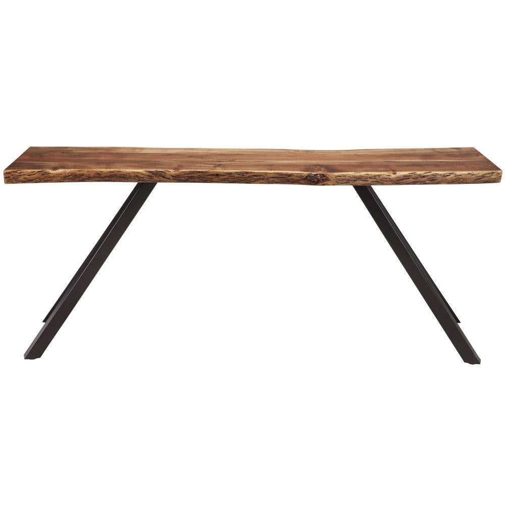 Handcrafted Acacia Live Edge Accent Hallway Console Table