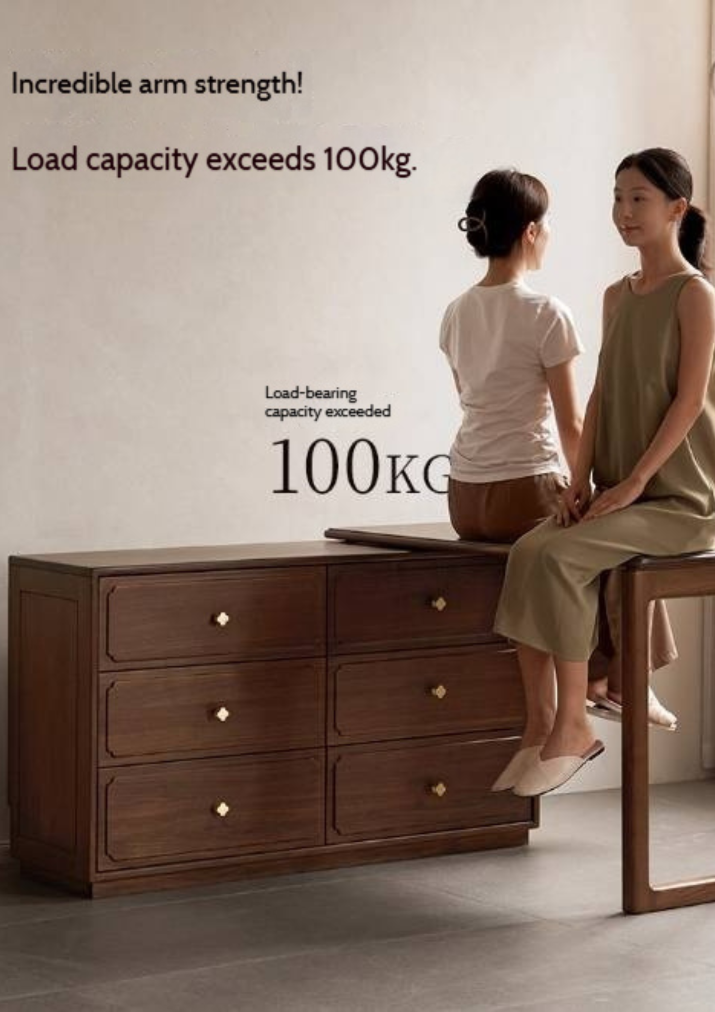 Black Walnut Solid Wood Rotating Vanity Table.