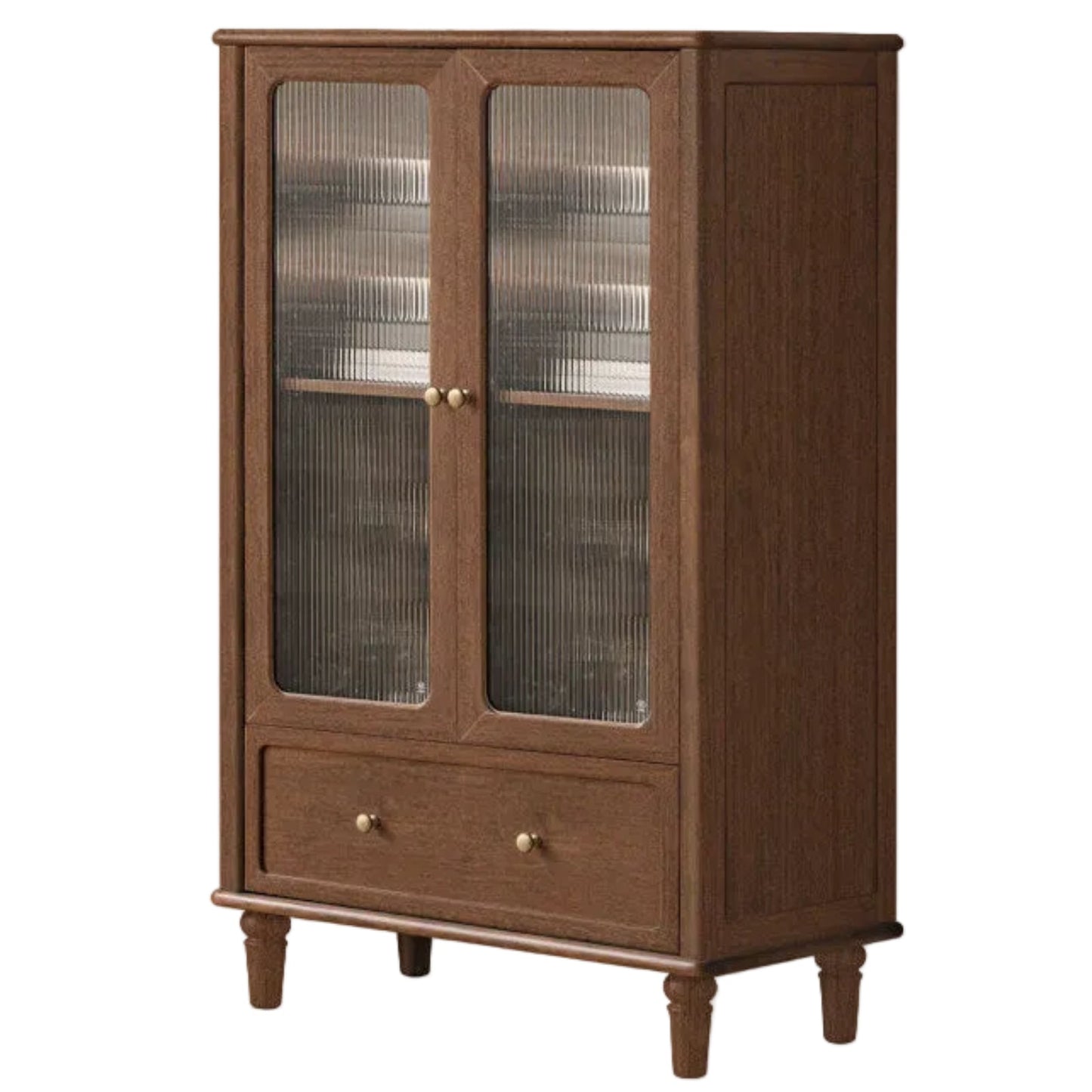 Black Walnut Solid Wood Side Cabinet
