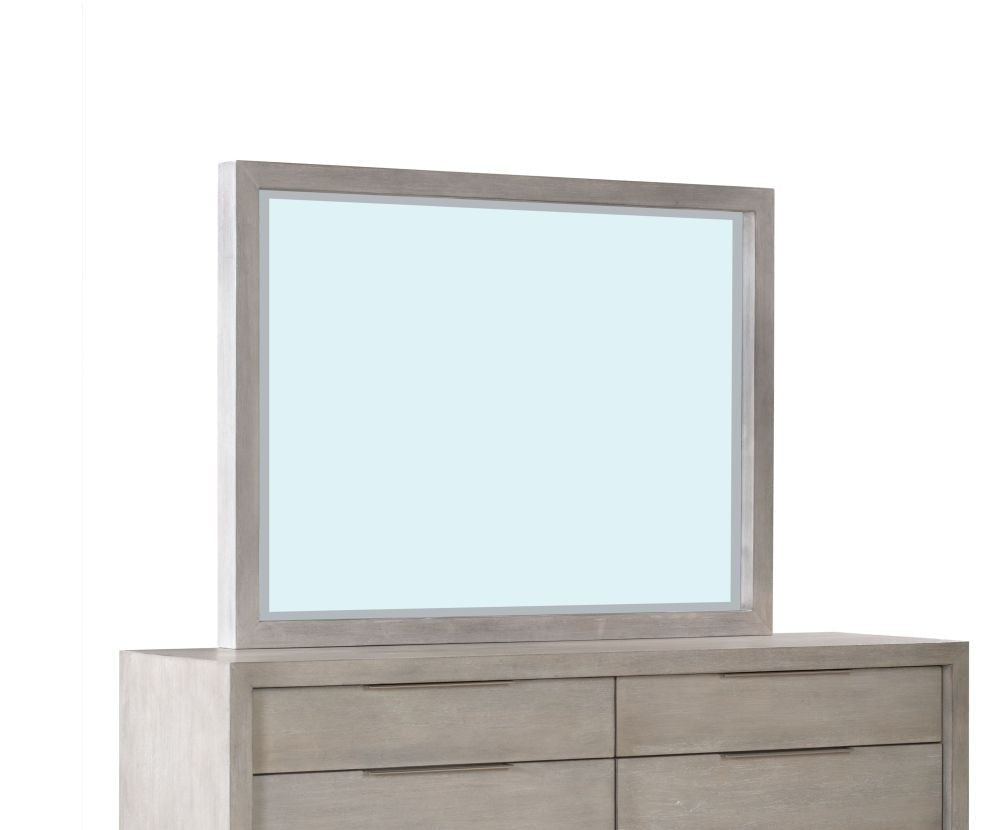 Contemporary Solid Wood Frame Wall & Dresser Accent Mirror