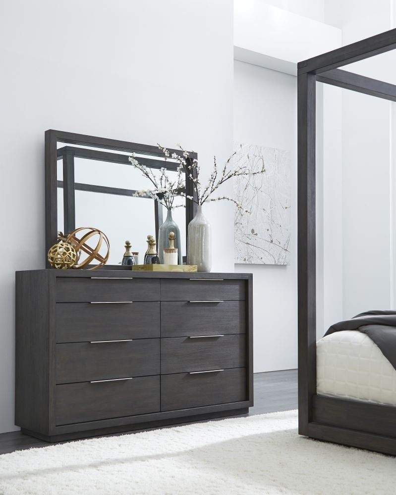 Contemporary Solid Wood Frame Wall & Dresser Accent Mirror
