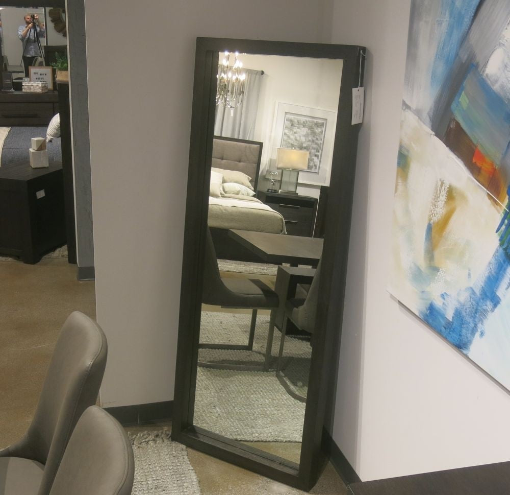 Large Wood Framed Floor Mirror for Living Room & Bedroom
