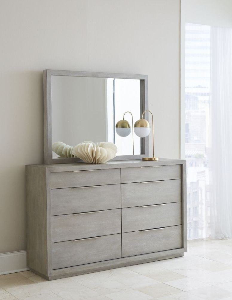 Contemporary Solid Wood Frame Wall & Dresser Accent Mirror
